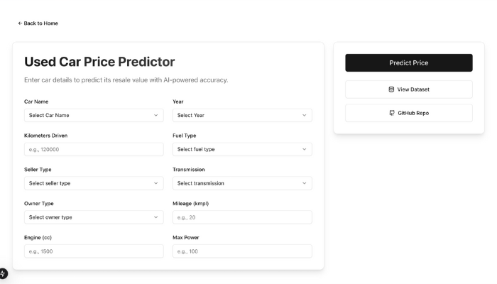 Used Car Price Prediction